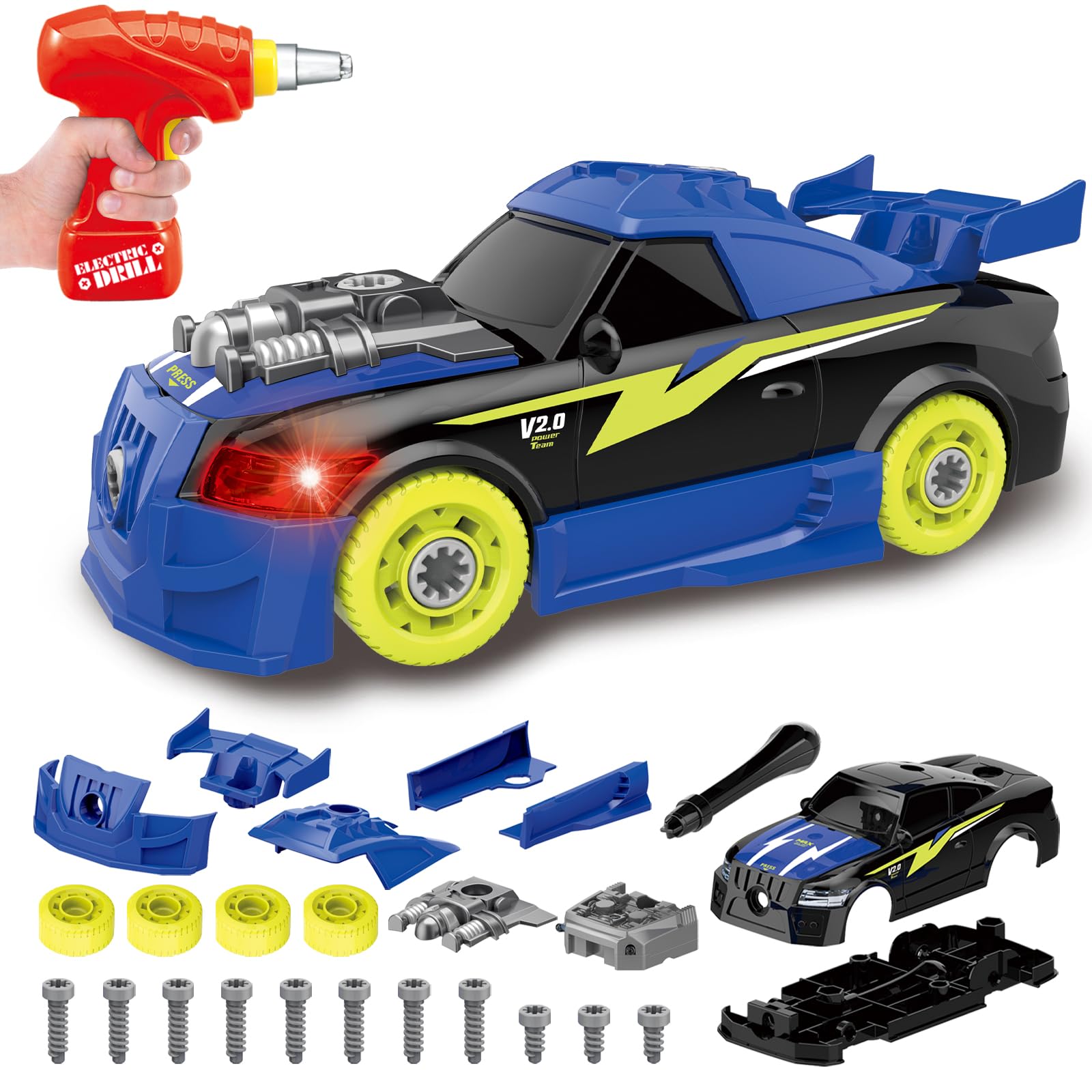 Pup Go Take Apart Car body: easy-to-hold pieces for quick hands-on building.