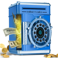 Pupidiu piggy bank fingerprint lock showing secure kid savings access.