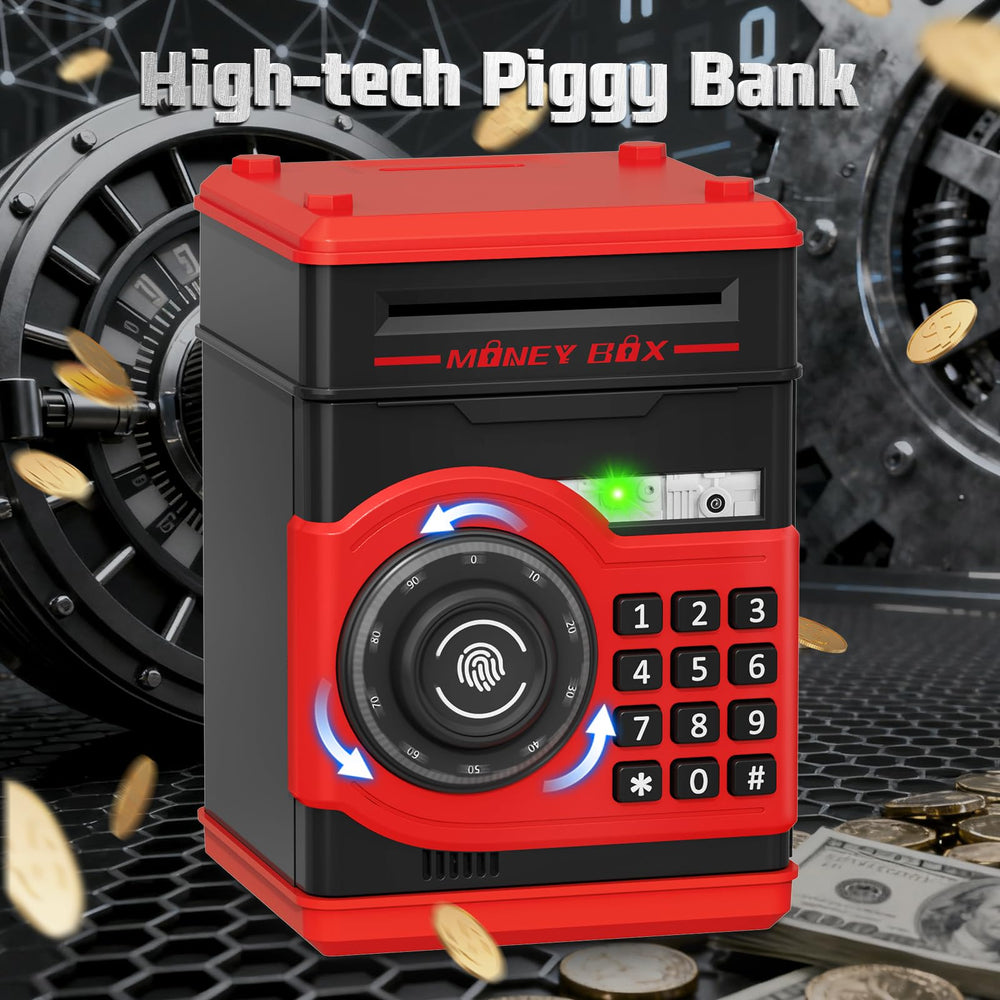 Pupidiu piggy bank offers large capacity for coins.