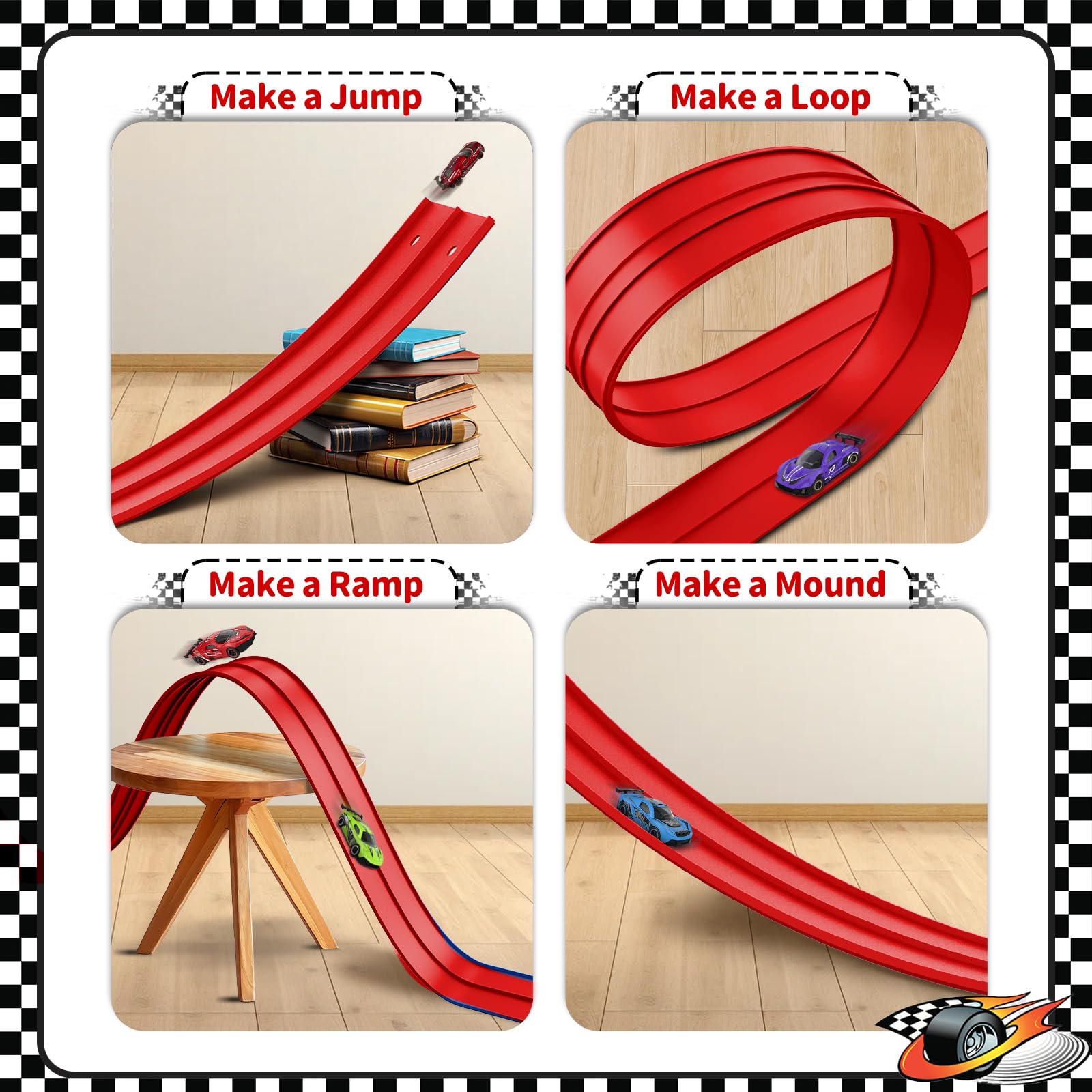 Puppiluv race track being assembled easily with clear setup steps