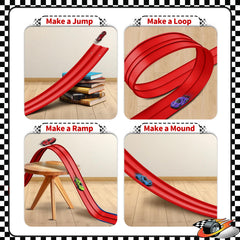 Puppiluv race track being assembled easily with clear setup steps