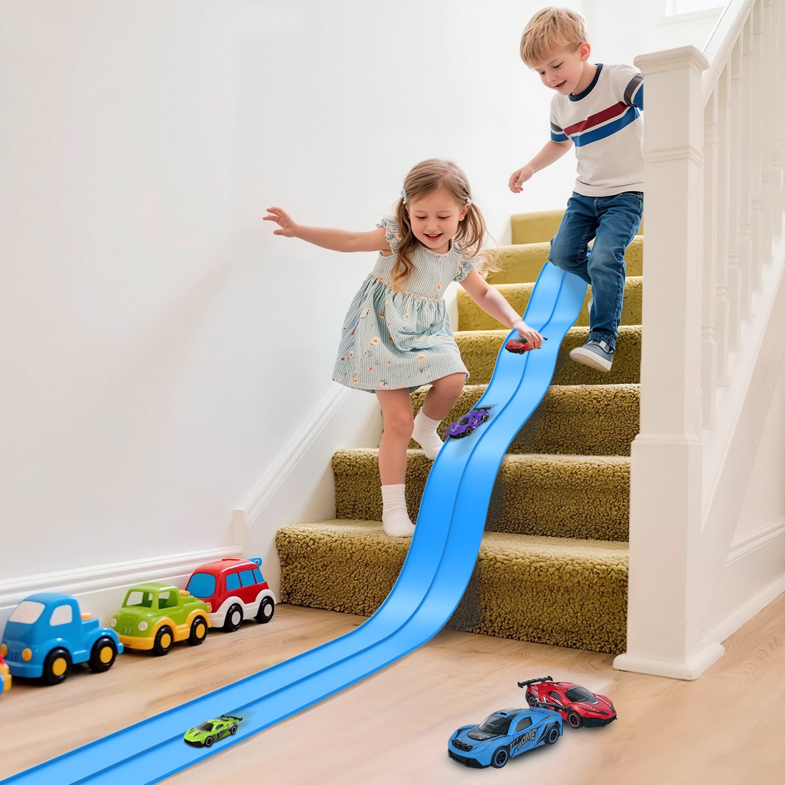 Loop ramp reinforcement keeps circular ramps stable during high speed cornering.
