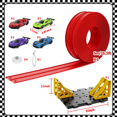 Puppiluv track rolled up neatly for quick storage after play