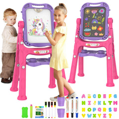 PUPPSITTY Art Easel double‑sided for drawing and painting sessions.