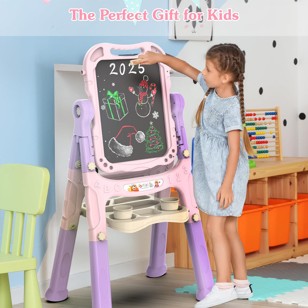 PUPPSITTY art easel easy assembly for kids using simple plastic screws.