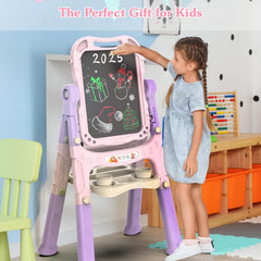 PUPPSITTY art easel easy assembly for kids using simple plastic screws.