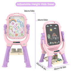 PUPPSITTY double-sided magnetic board supports drawing and writing on one sturdy surface