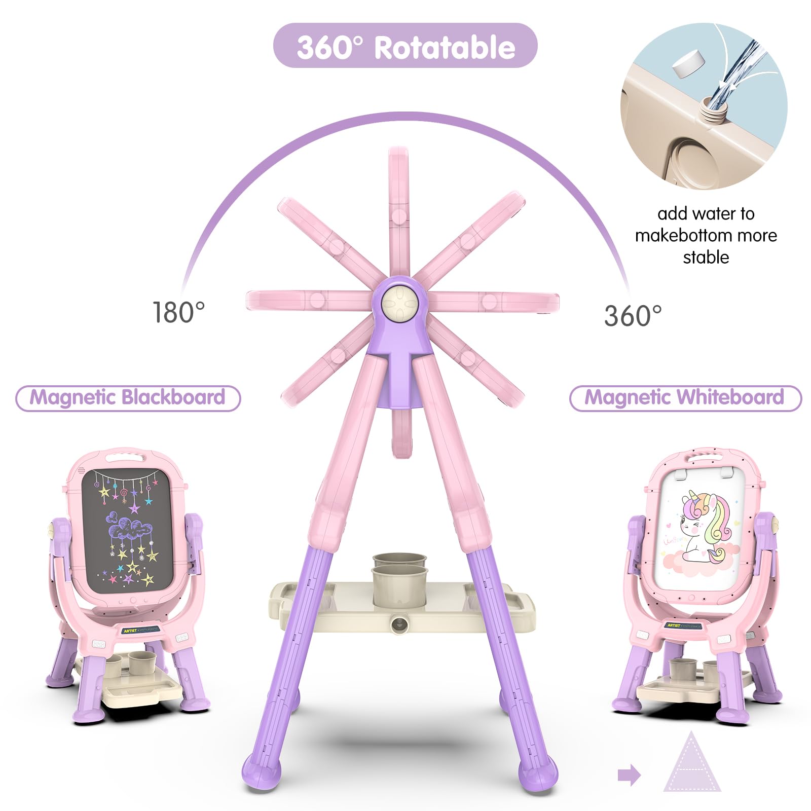 PUPPSITTY quick-assembly guide helps kids set up and start painting independently