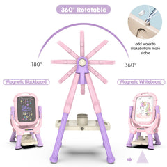 PUPPSITTY quick-assembly guide helps kids set up and start painting independently