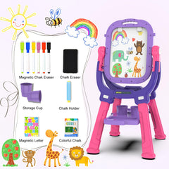 PUPPSITTY kids art easel suitable for home, park, or travel sessions