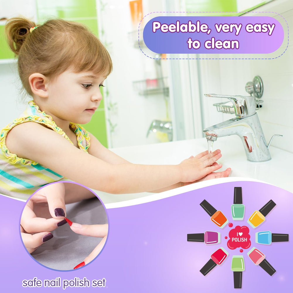 PUPPSITTY peelable-nail-polish allows easy removal after colorful sessions.