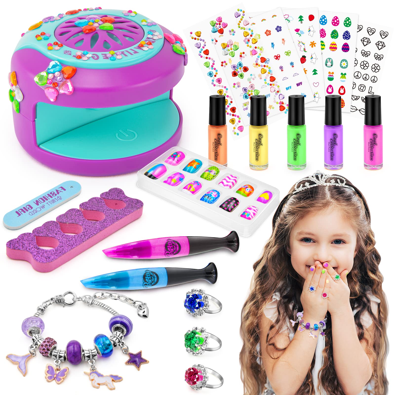 PUPPSITTY kids-nail-polish-set-polish-colors encourages creative color mixing for designs.