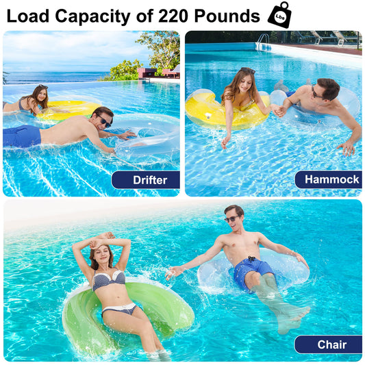 PuppyuWill minimalist pool float - quick-dry PVC for easy maintenance.