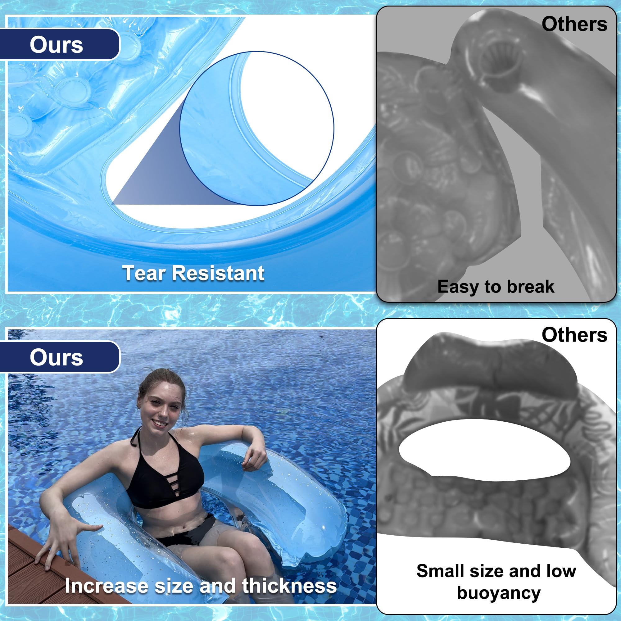 PuppyuWill UV-resistant PVC - durable in sun and water.