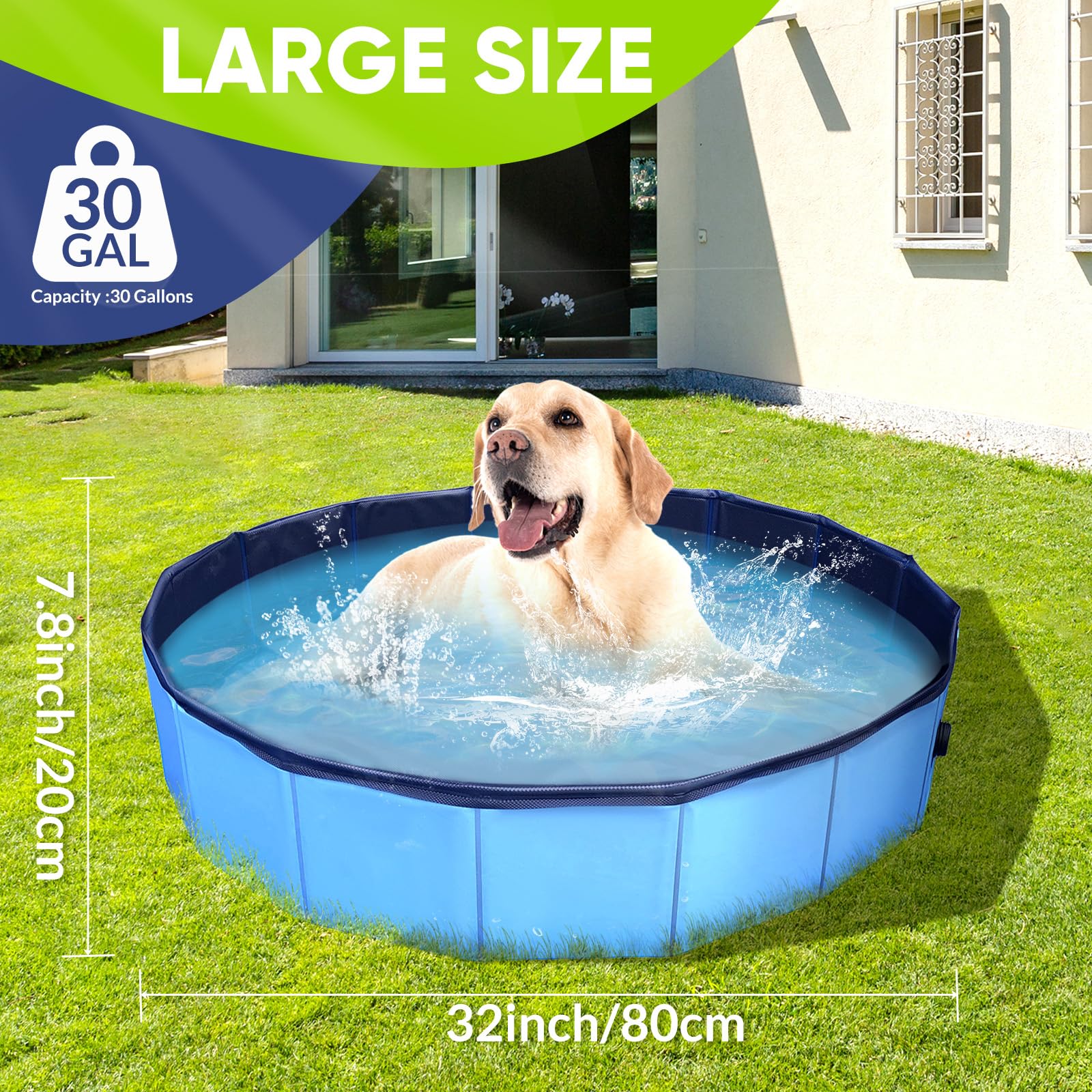 PUPTILY hard-plastic pool walls with 6mm board maintain sturdy structure.