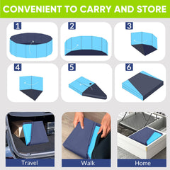 PUPTILY quick-setup pool is ideal for backyard cooling and pet baths.