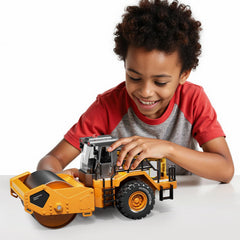 Pupu Pig 360-degree wheels in motion for smooth indoor-outdoor play.