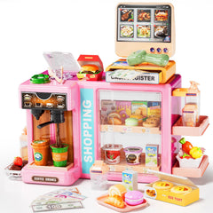 Pupu Pig 5-in-1 cash register with lights for pretend shopping