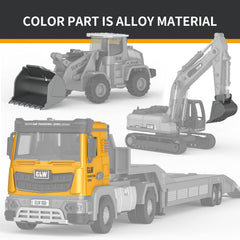 Pupu Pig construction vehicles set promoting creative engineering play