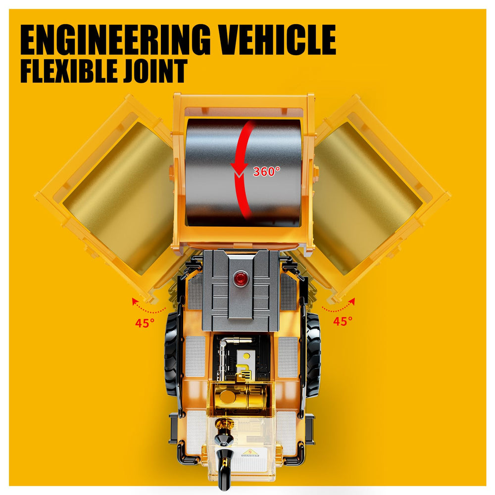 Pupu Pig die-cast construction vehicle detail highlighting sturdy play value.