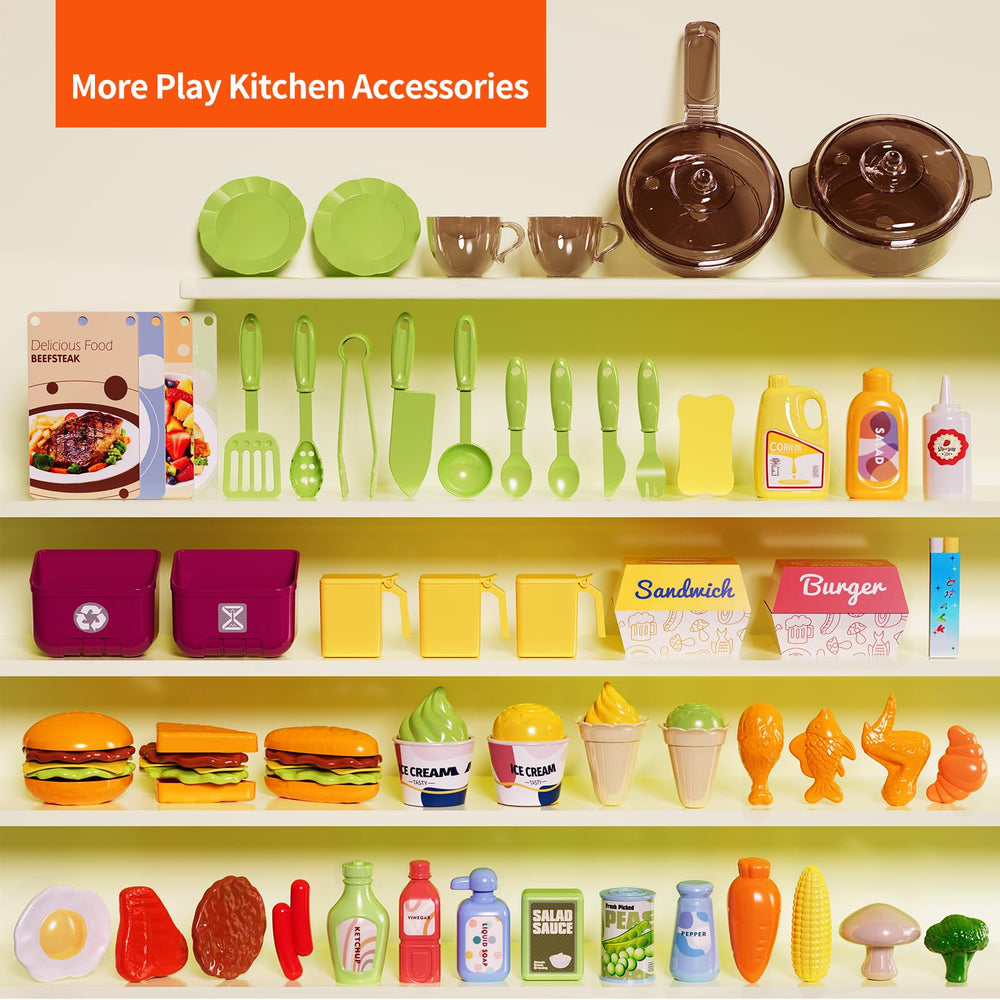 Pupu Pig Kids Kitchen dimensions showing kid friendly size