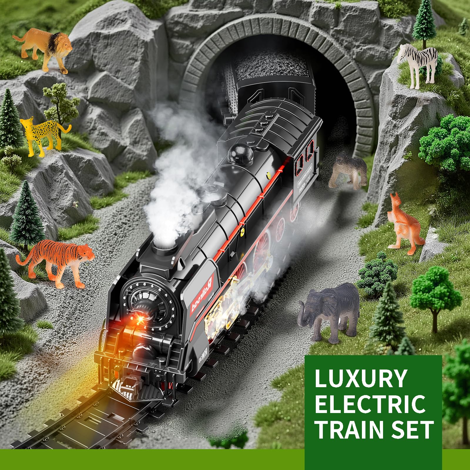 Pupu Pig luxury track kit with durable pieces for creative layouts