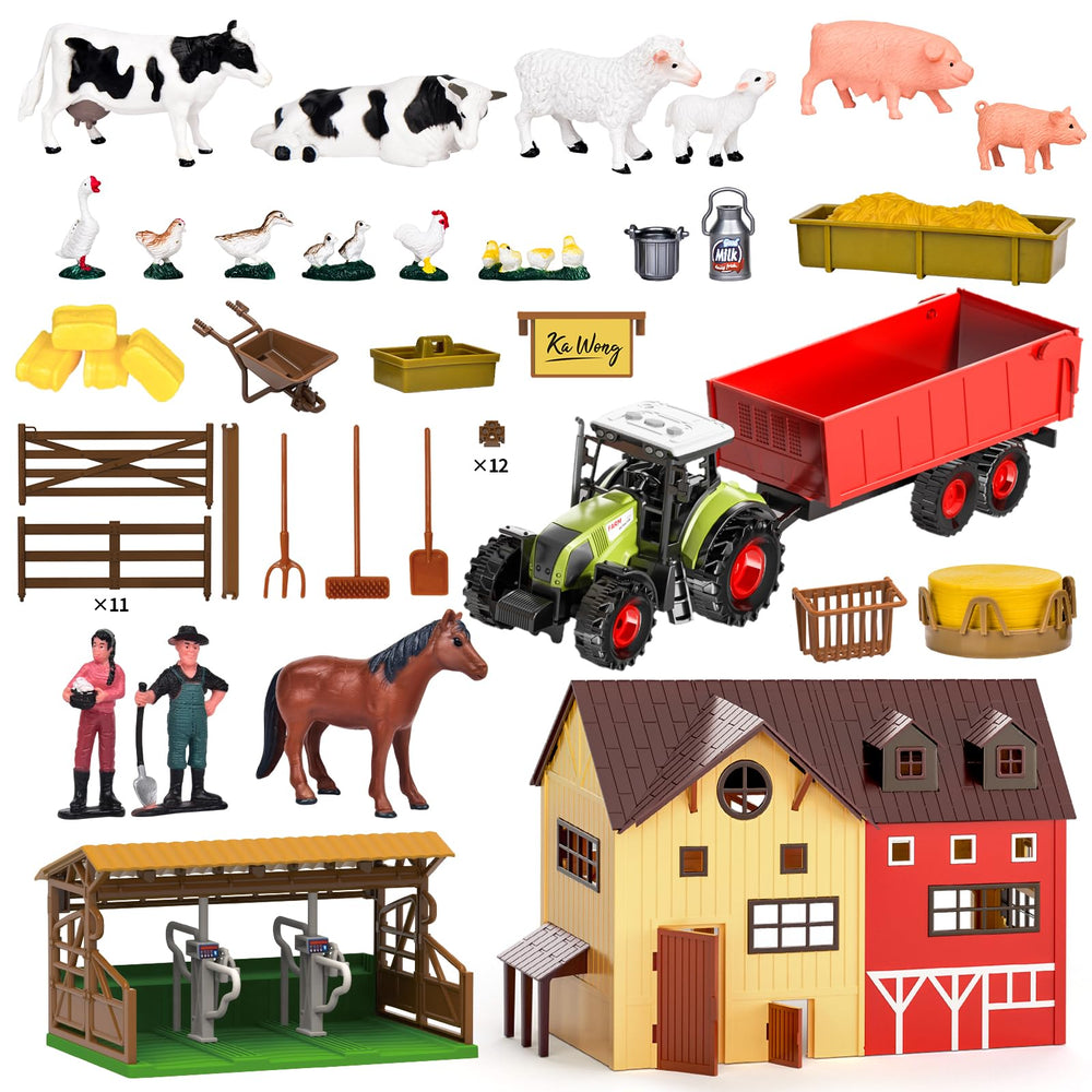 Pupu Pig collection of 18 farm animals for busy rural stories.