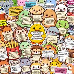Puraesla emotional stickers animals collection for daily inspiration.