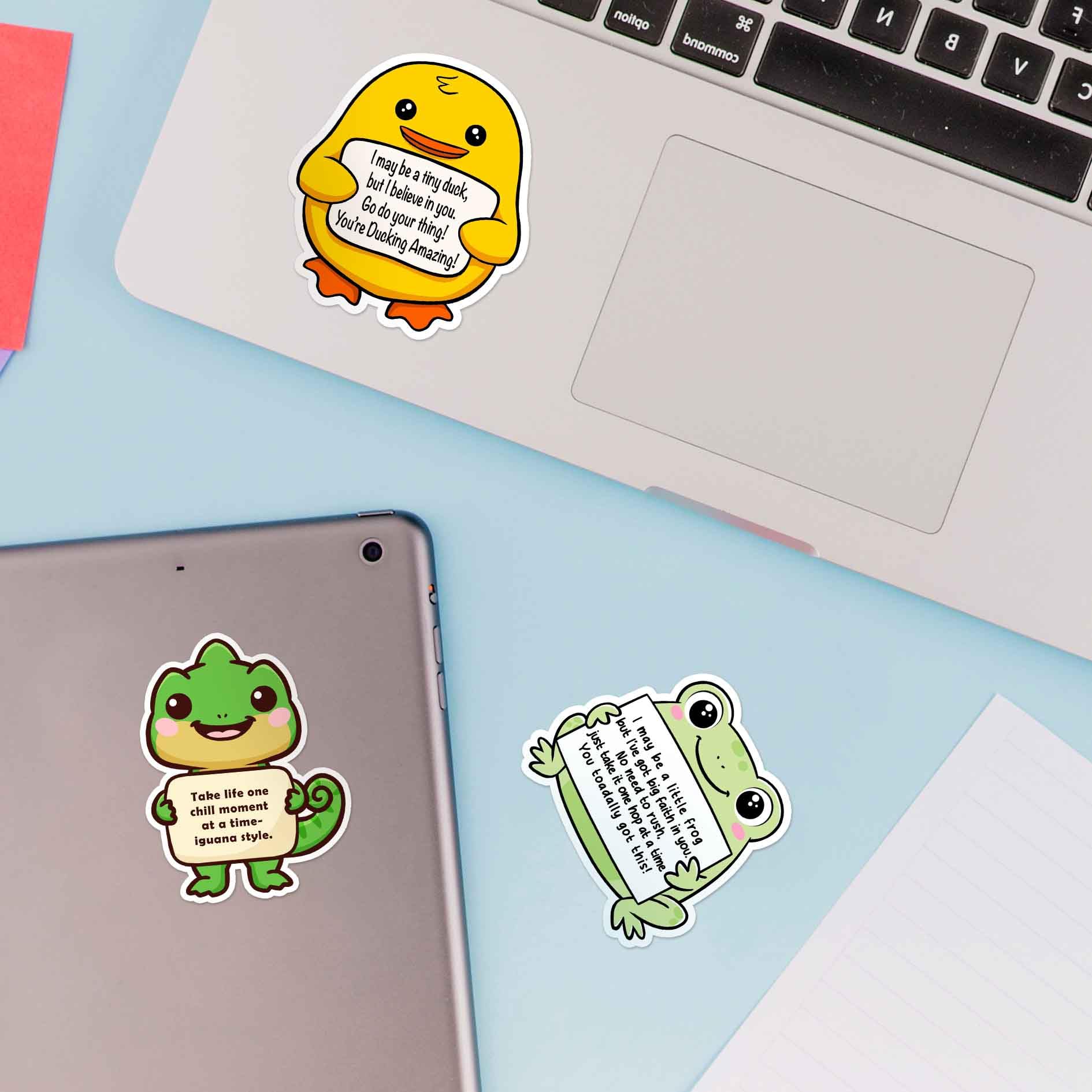 Puraesla notebook stickers to brighten study notes.