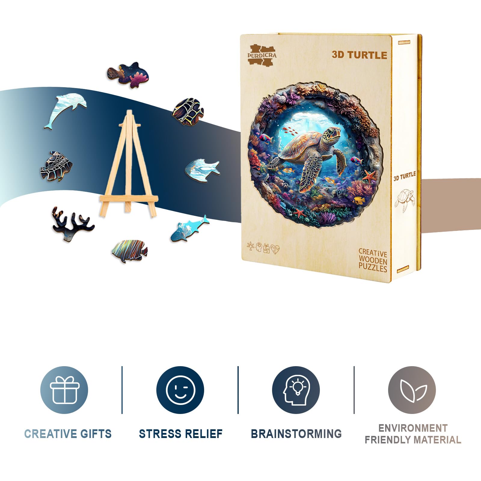 Purdicra laser-cut wooden puzzle highlights premium craftsmanship and durability