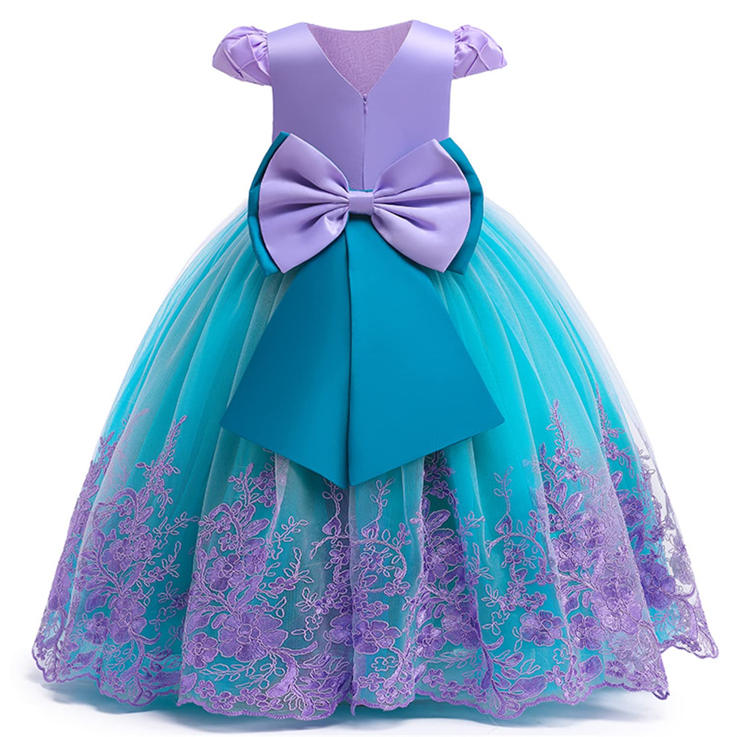 PURFEEL Teal tulle layering shows fullness and comfort