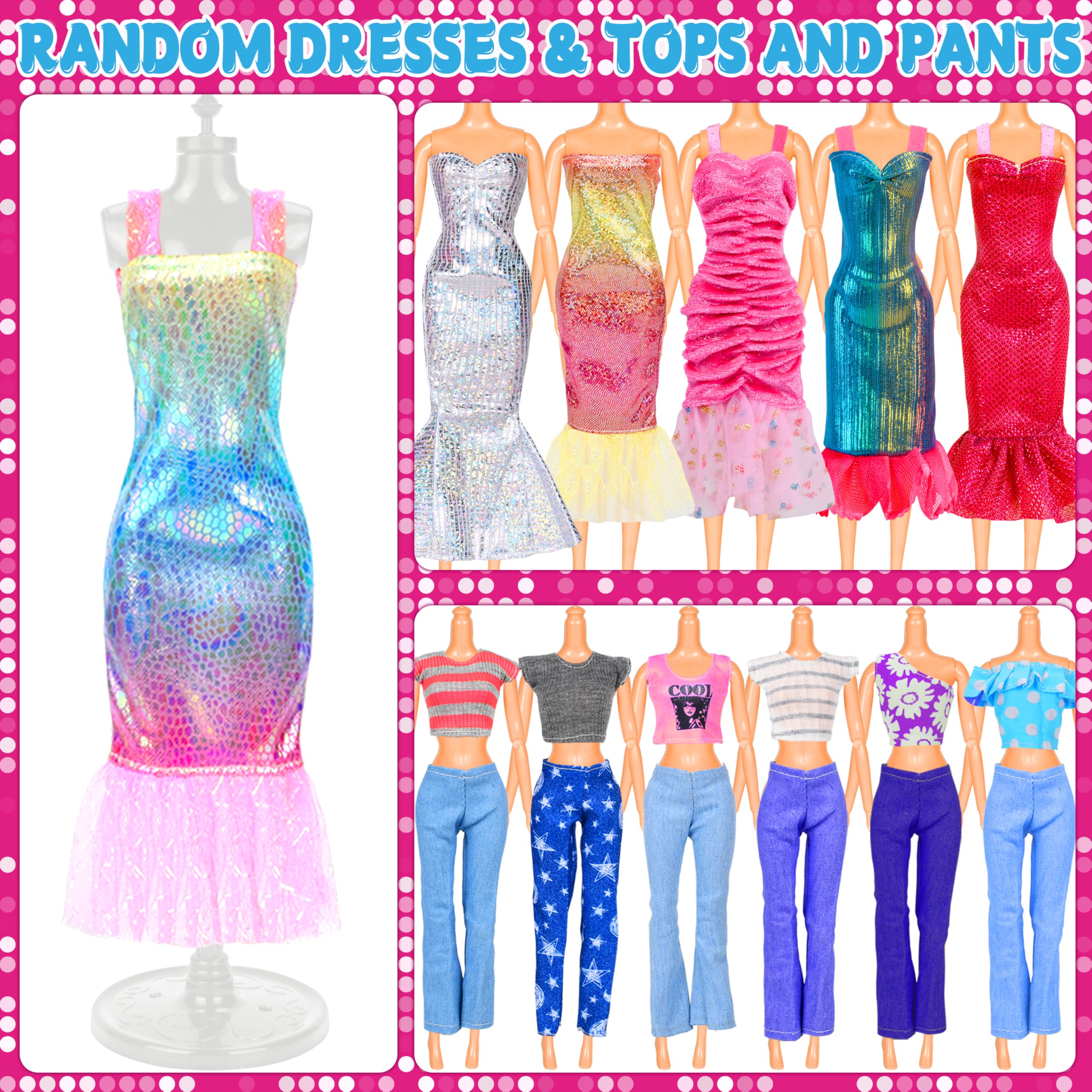 Purpercats 85-pack tops and pants for fast outfit changes during play