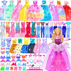 Purpercats 85-pack wedding gowns for imaginative play and quick changes