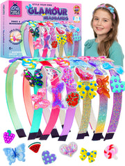Purple Ladybug DIY Headband Kit box front, ideal for at-home kids crafting.