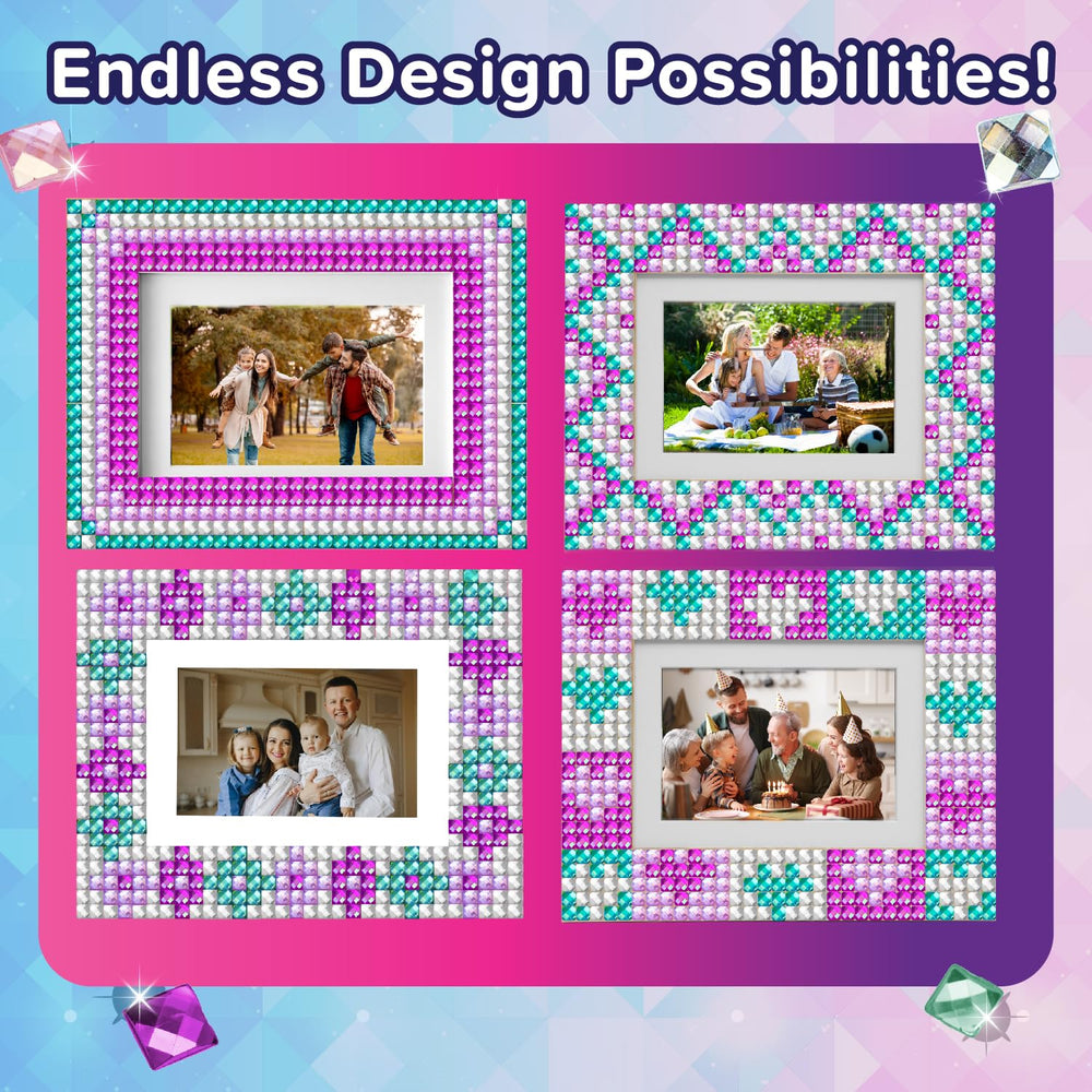 Purple Ladybug frame mosaic kit latex gloves protect small hands