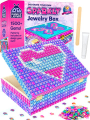 PURPLE LADYBUG jewelry box kit assembly highlights creativity and fine motor skill development.