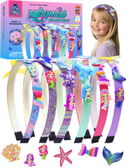 Purple Ladybug Mermaid Headband Kit sparkly embellishments for imaginative mermaid crafts