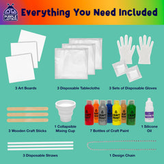 Silicone oil included for smooth pouring and unique paint effects.