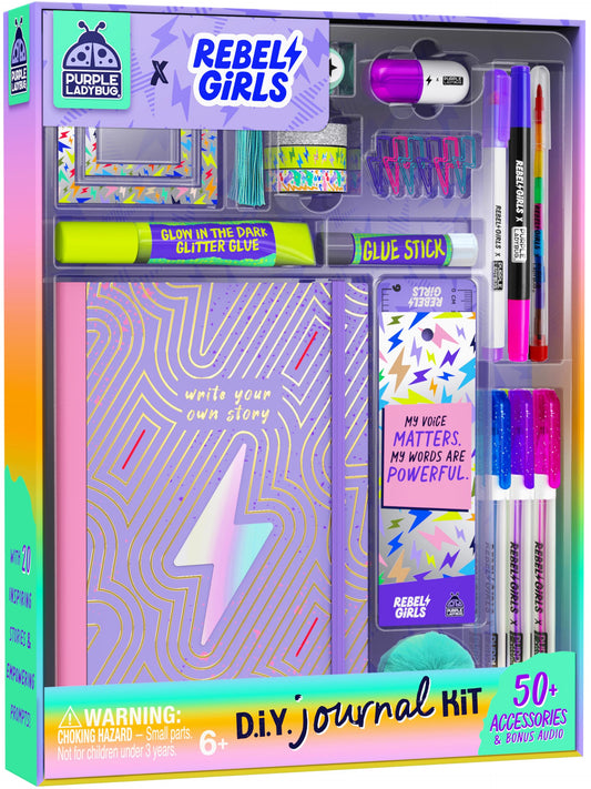 Purple Ladybug Rebel Girls journal cover invites creative journaling and self-expression.