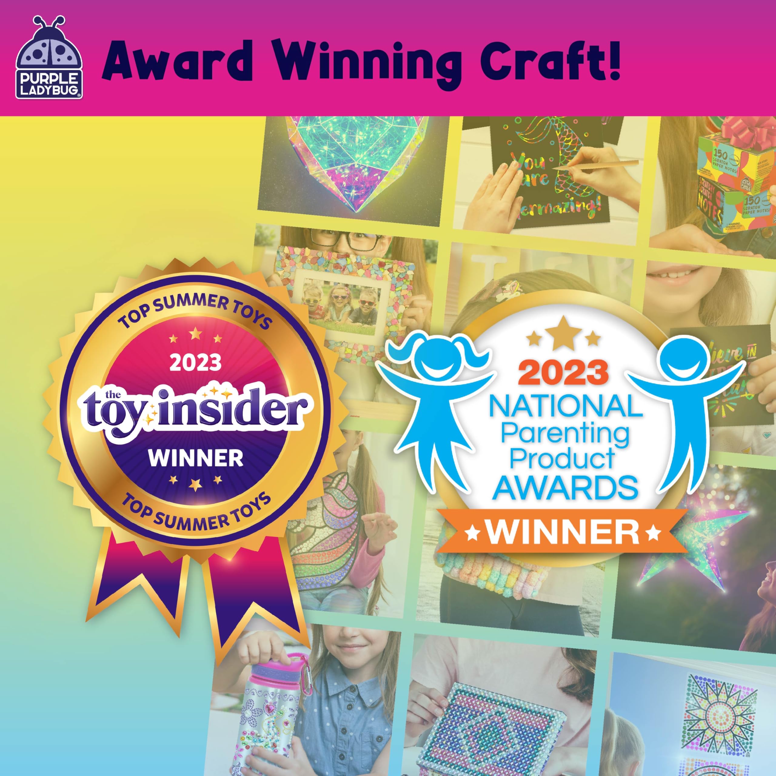 Purple Ladybug safe non-toxic materials support worry-free crafting for kids