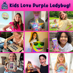 PURPLE LADYBUG spa-style headbands provide comfortable wear.