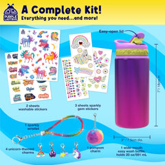 Purple Ladybug unicorn-themed-charms add sparkle for imaginative play and personalization.