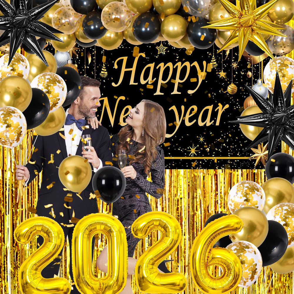 Purtarly black latex balloons 10in create dramatic NYE accents