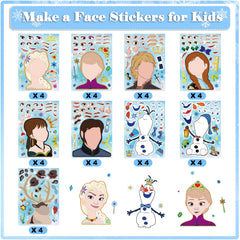 Purtarly Self-adhesive-sticker-sheets: reusable faces for dress-up fun.