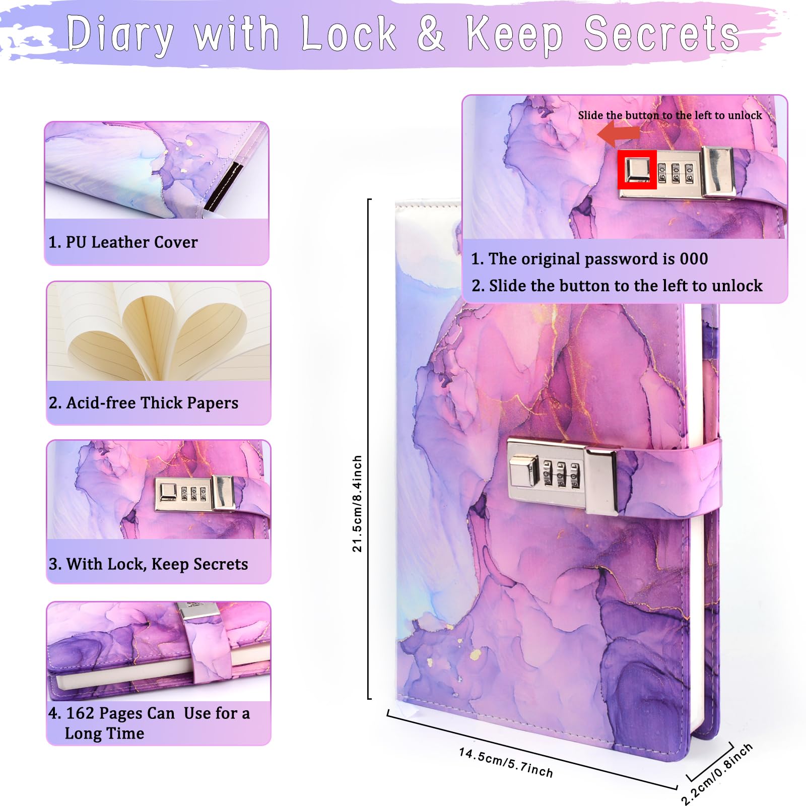 Purtarly sparkly pen delivers smooth ink for creative notes.