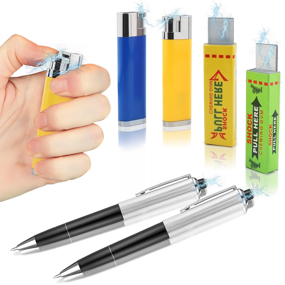 Pushmick prank lighter yellow, discreet surprising tool for party moments