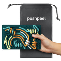 Pushpeel Travel Bag bundled with board for portable screen-free activity