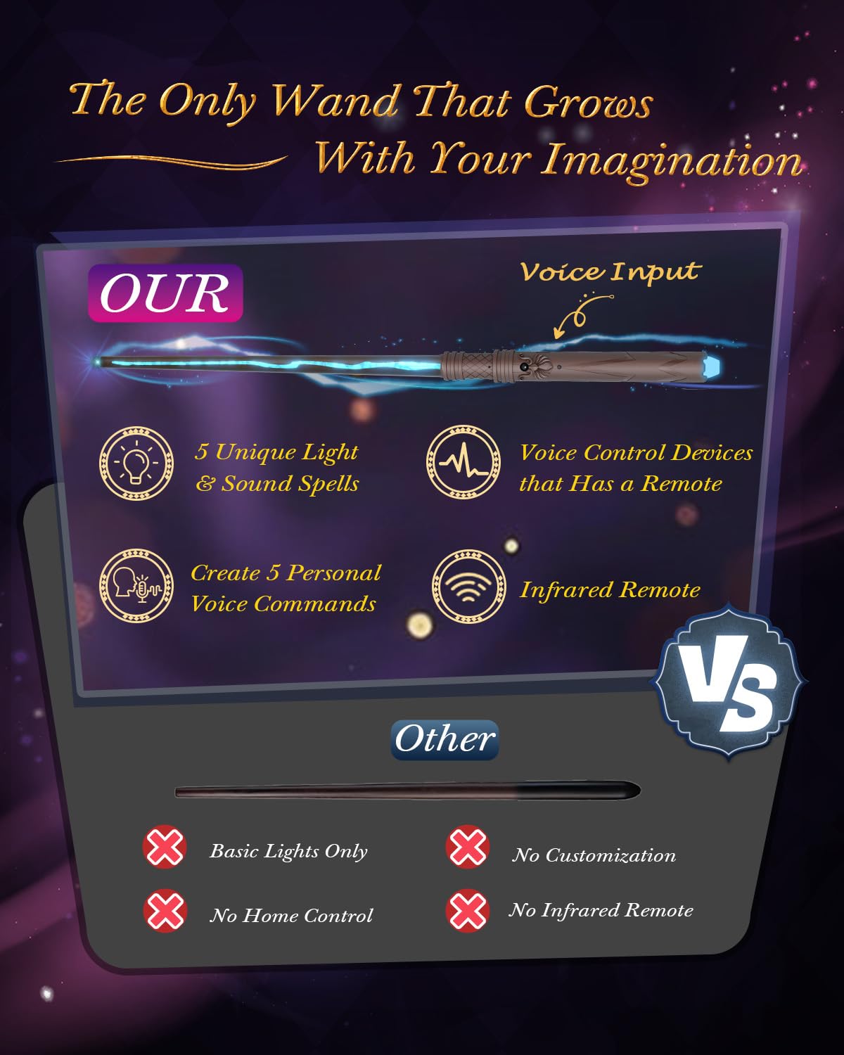Pussan Wizard Spell Wand cosplay-friendly wand that elevates costumes
