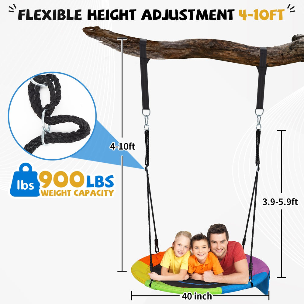 Puulivee height-adjustable ropes enhance comfort.
