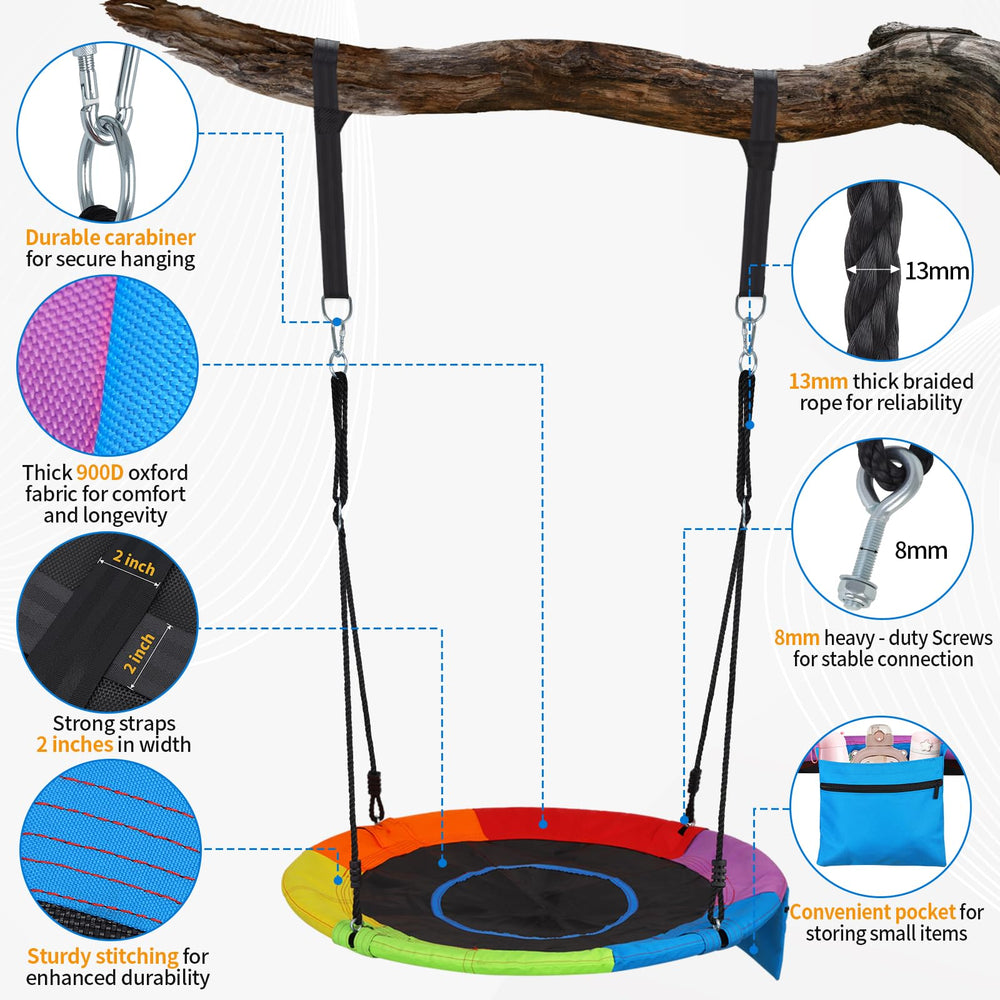 Puulivee two carabiners and straps included for secure mounting.